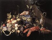 HEEM, Jan Davidsz. de Still-Life with Fruit and Lobster sg oil on canvas